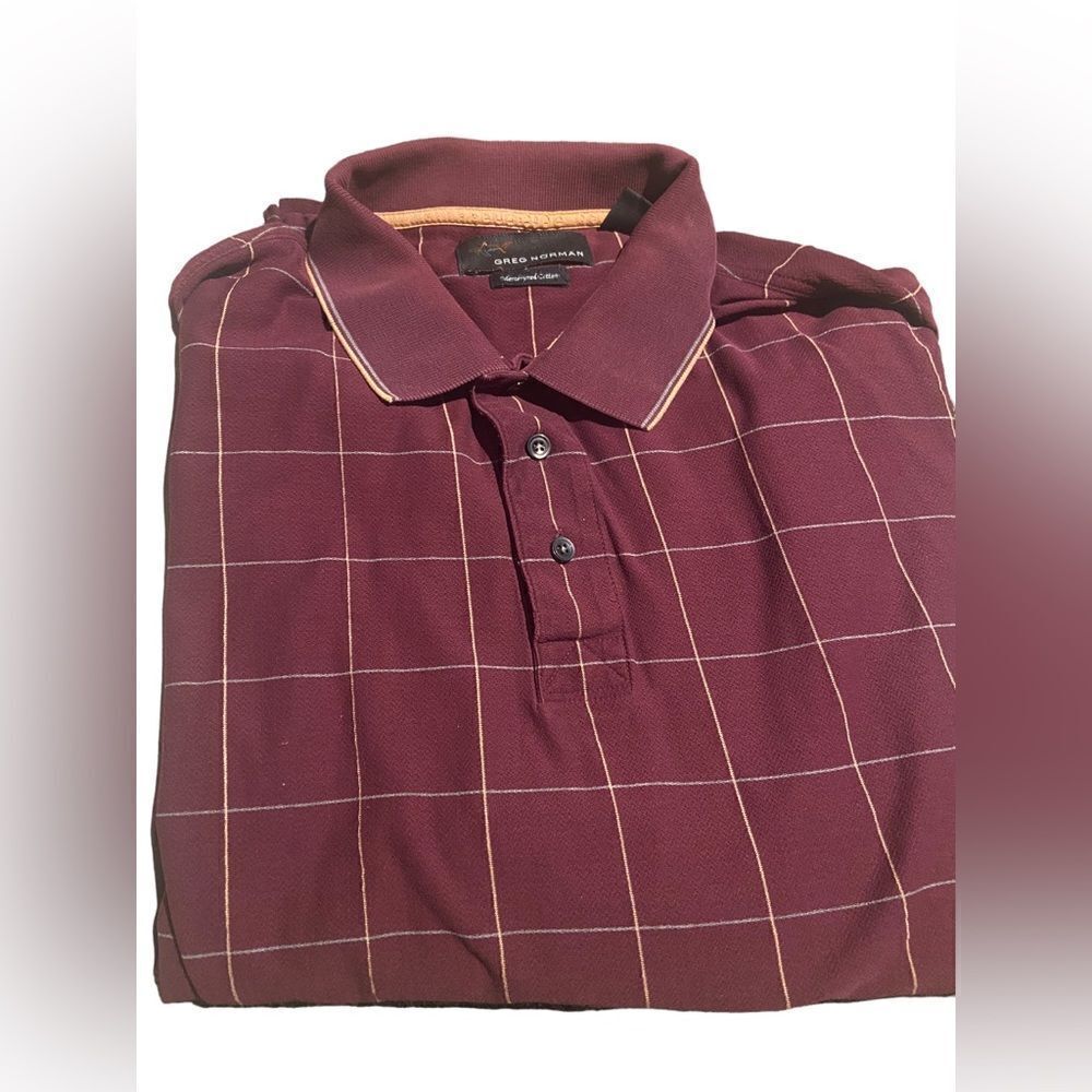 Greg Norman vintage style shirt sleeved polo size large great condition